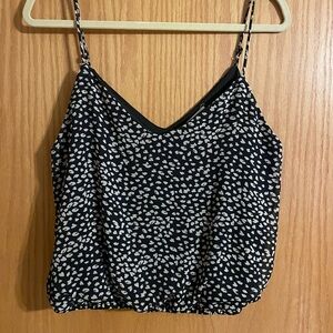Nine Britton Black and Cream Patterned Camisole